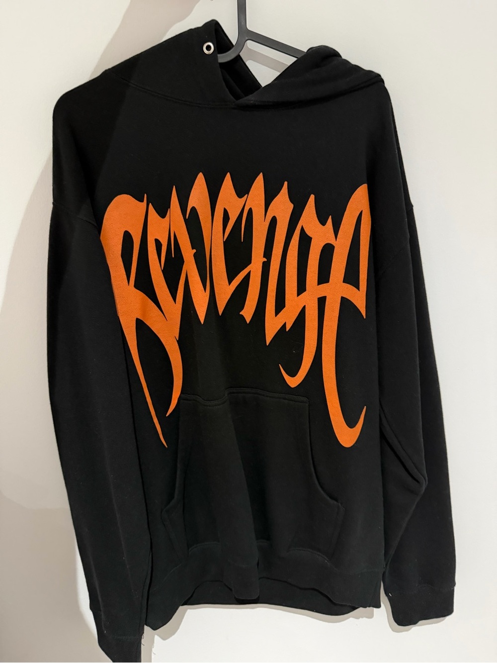 Revenge Black & Orange - Men's Pullover Sweatshirt